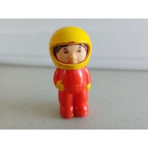 Vintage GO GO Gears Race Car Vehicle Figure Race Car Driver Playskool 1988